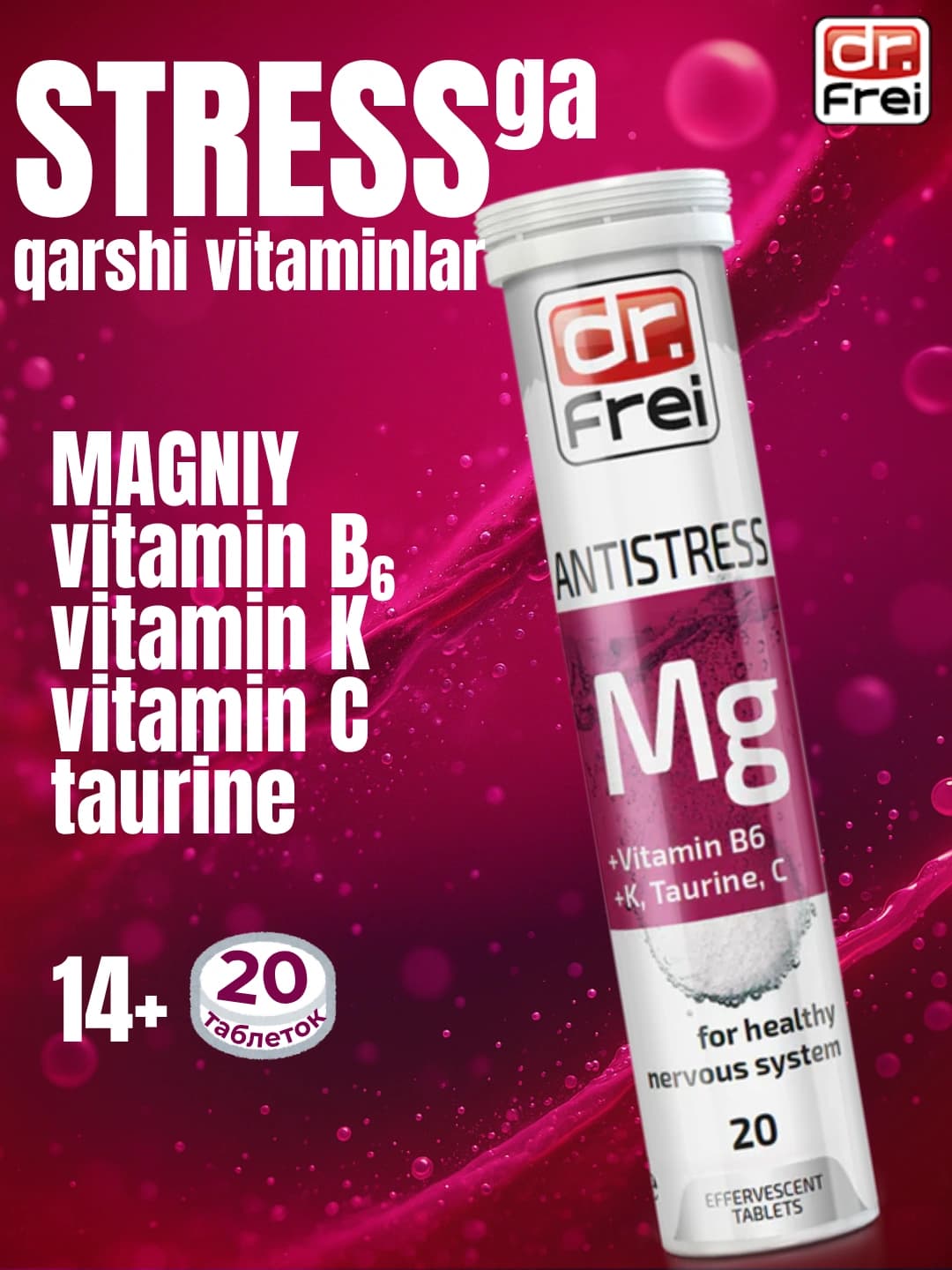 Dr. Frei Antistress Magniy B6 20