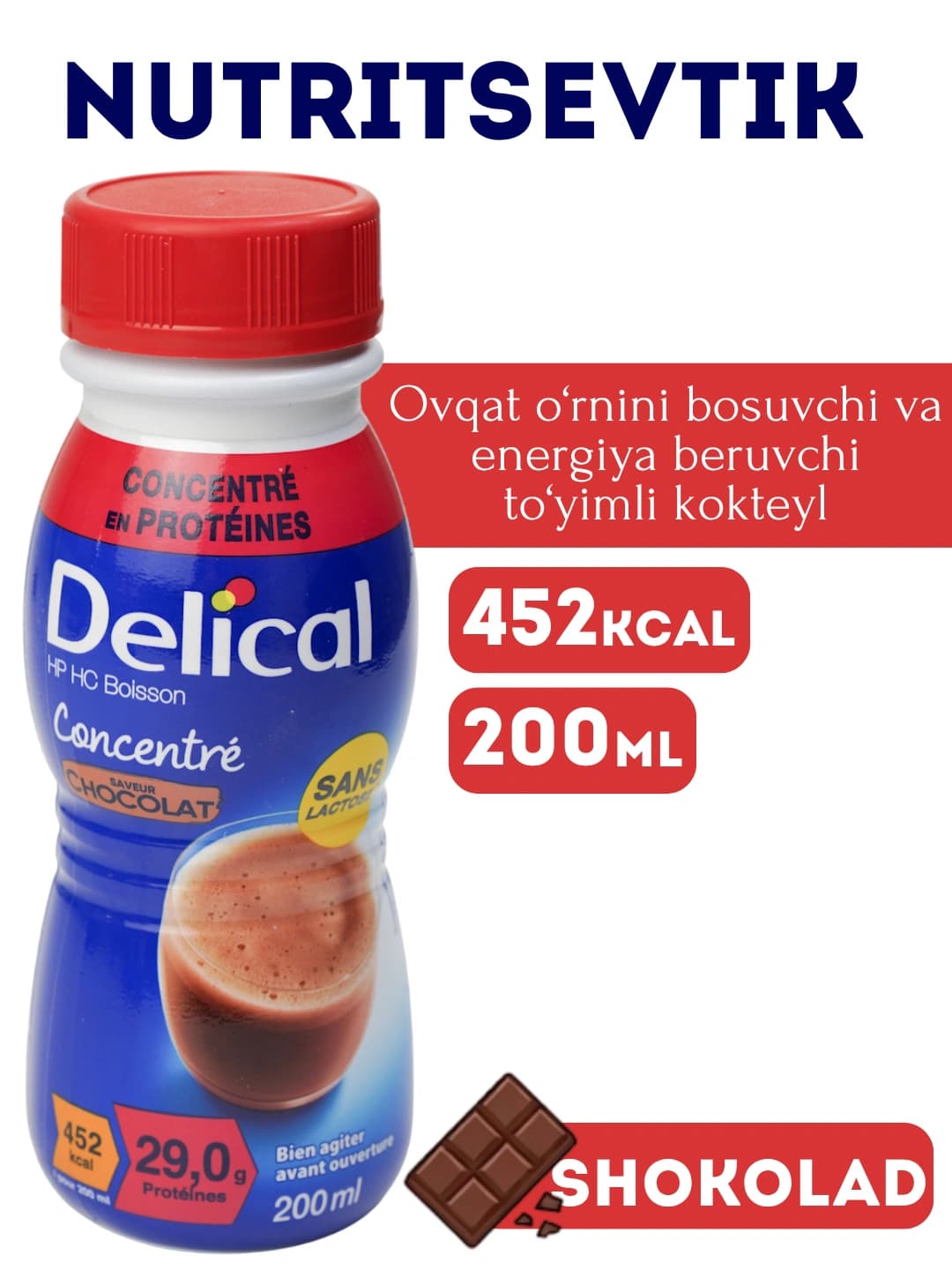 Delical Shokolad 200ml