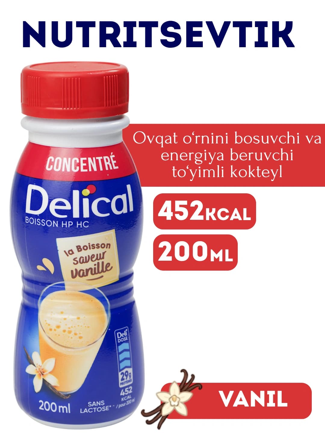 Delical Vanil 200ml
